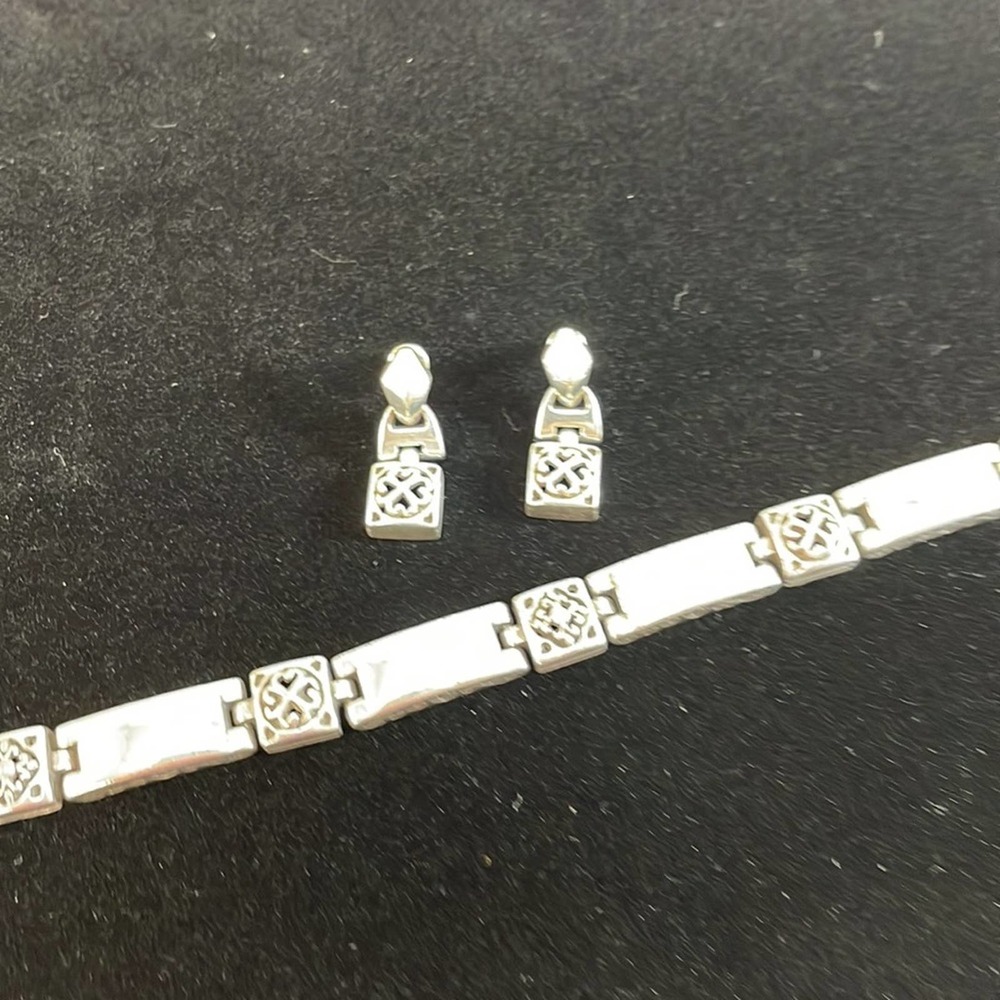 Brighton Tribeca vintage Sterling Silver earrings and bracelet Preowned